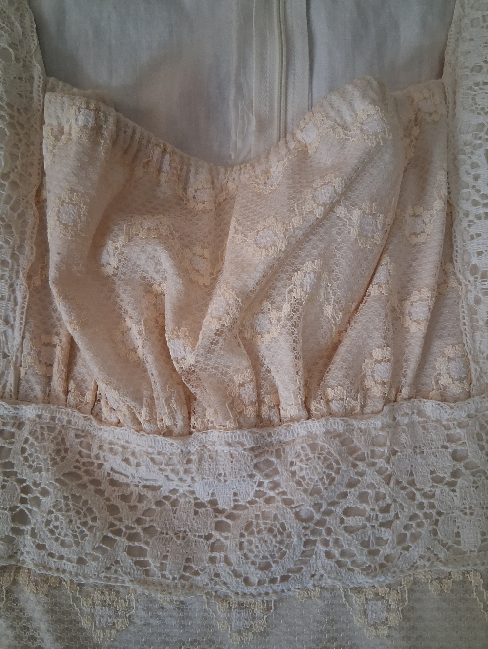 Vintage 1971 Original Gunne Sax By Jessica San Francisco Maxi Wedding Dress - Picture 12 of 15